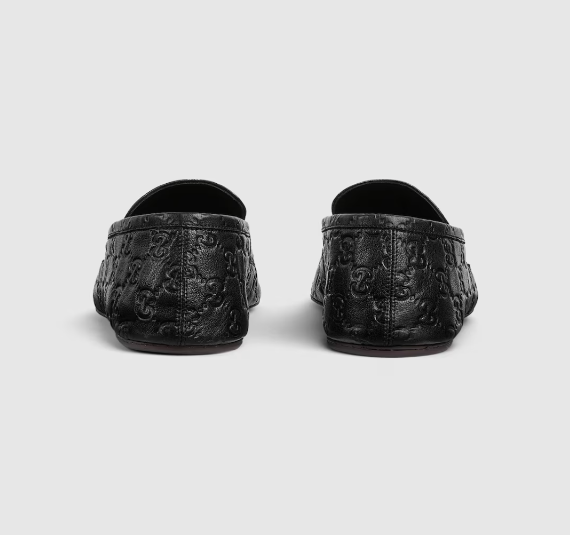  Giày Nam Gucci Loafer With Embossed GG 'Black' 