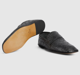  Giày Nam Gucci Loafer With Embossed GG 'Black' 