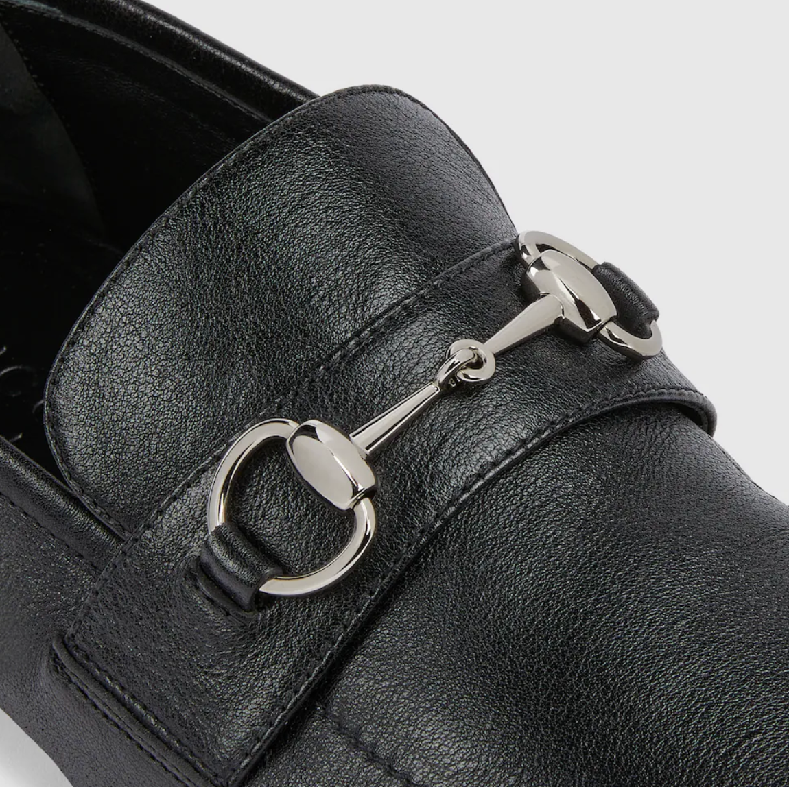  Giày Nam Gucci Loafer With Horsebit 'Black' 