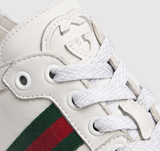  Giày Nữ Gucci Stretch Low-top Trainer 'White' 