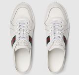  Giày Nữ Gucci Stretch Low-top Trainer 'White' 