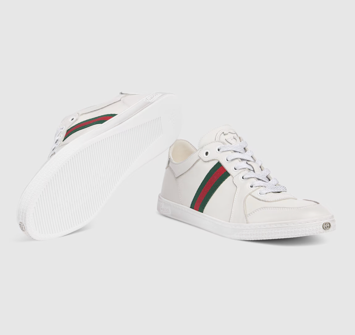  Giày Nữ Gucci Stretch Low-top Trainer 'White' 