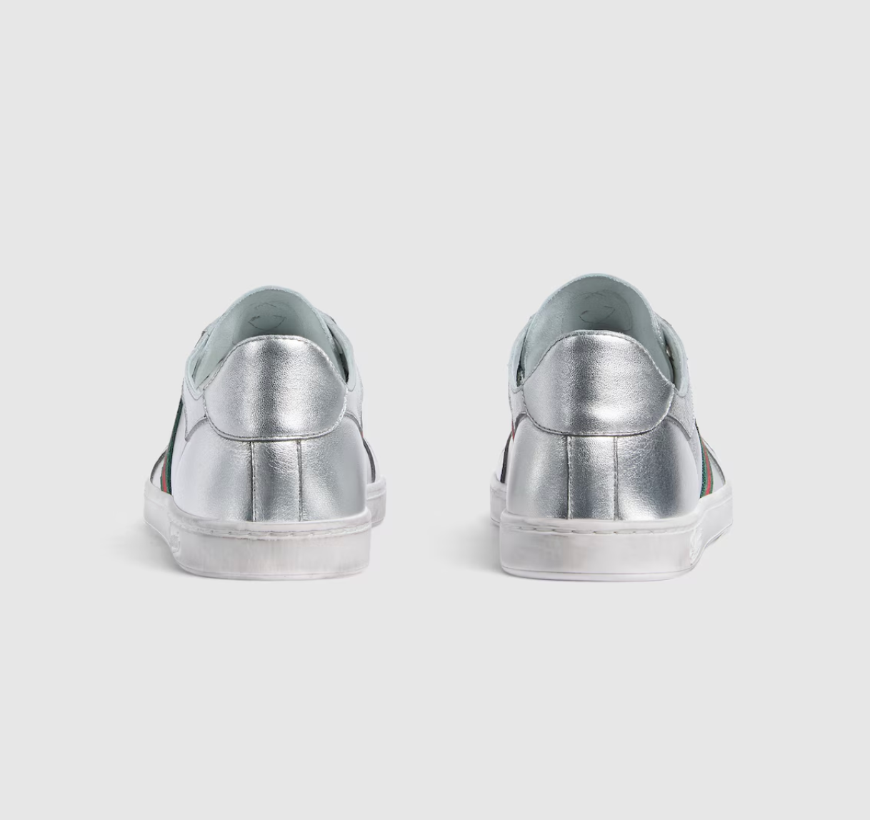  Giày Nữ Gucci Stretch Low-top Trainer 'Silver' 