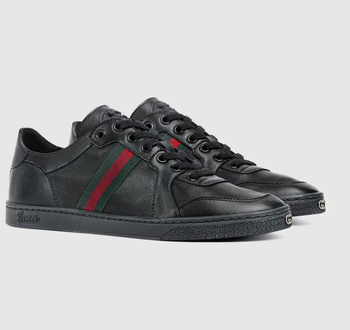  Giày Nữ Gucci Stretch Low-top Trainer 'Black' 