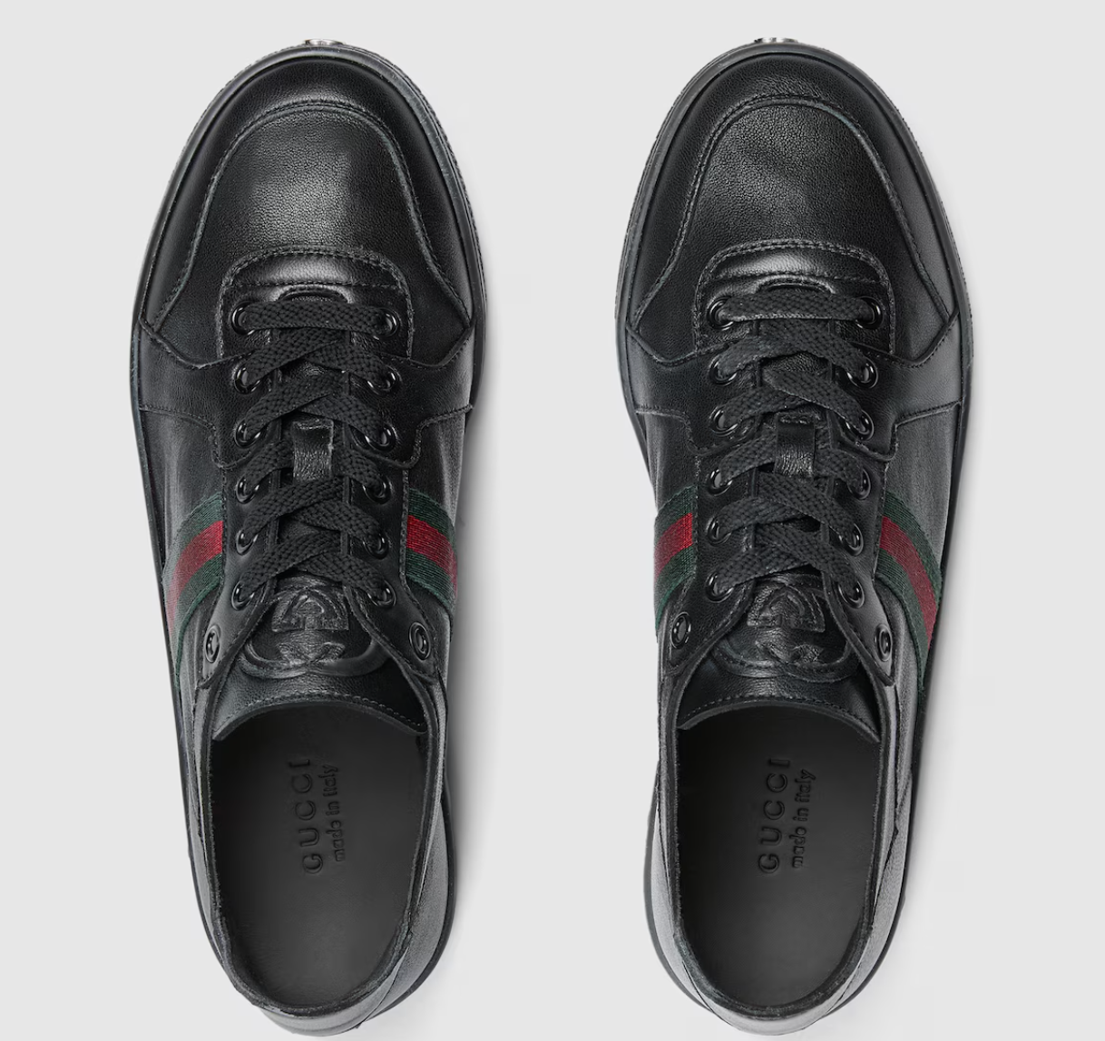  Giày Nữ Gucci Stretch Low-top Trainer 'Black' 
