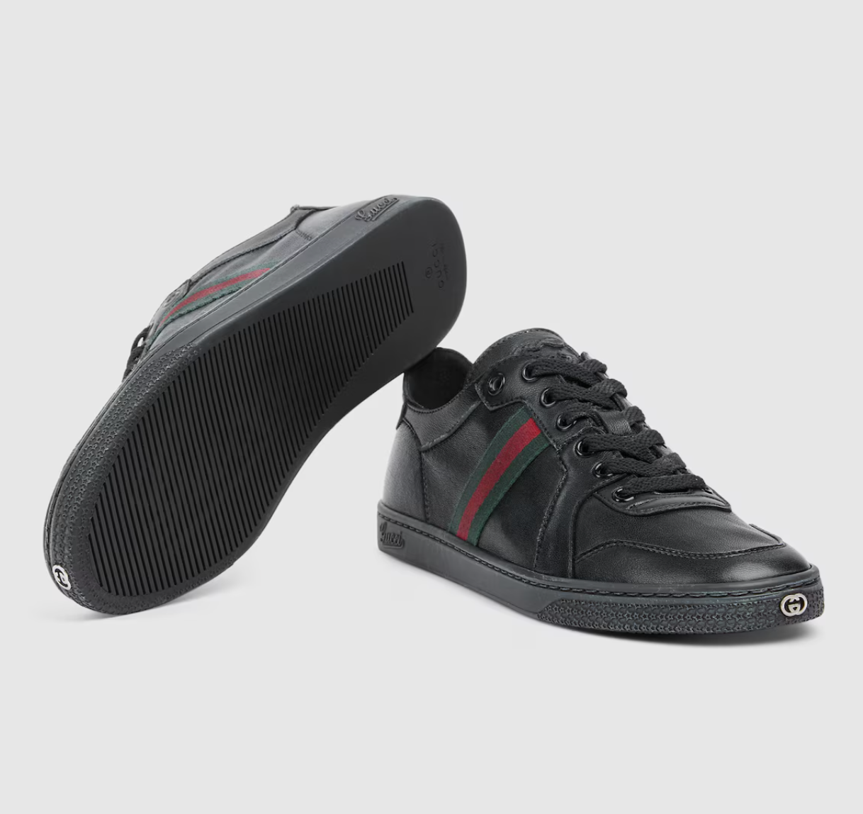  Giày Nữ Gucci Stretch Low-top Trainer 'Black' 