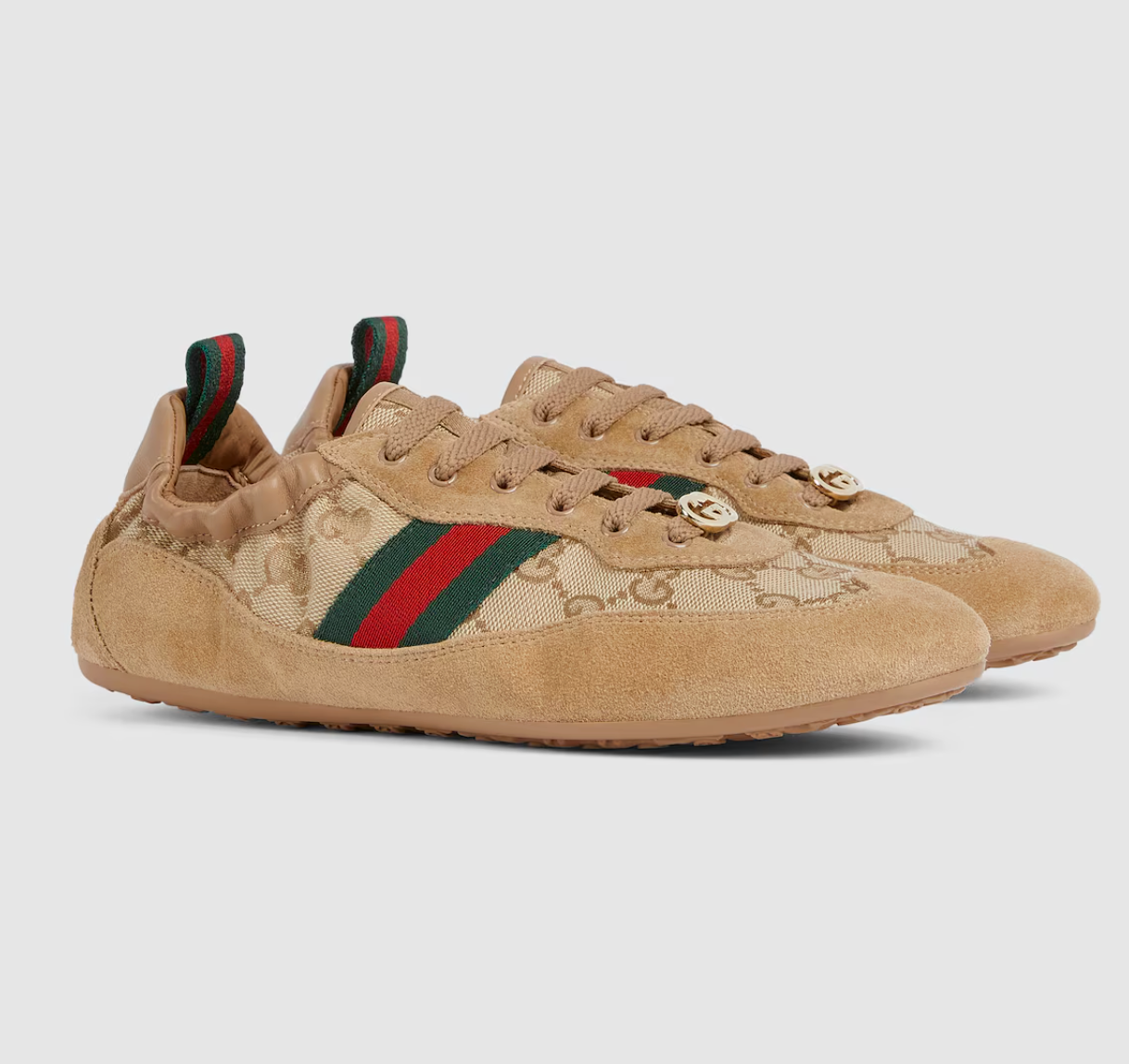  Giày Nữ Gucci Shift Trainers 'Beige' 
