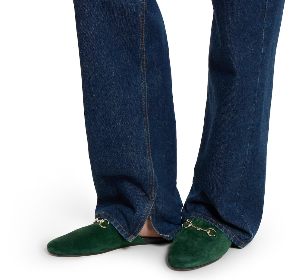  Giày Nữ Gucci Mule With Horsebit 'Green' 