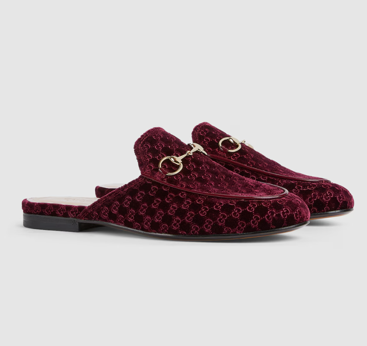  Giày Nữ Gucci Princetown Slipper 'Bordeaux' 