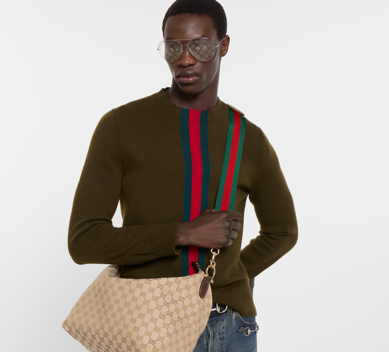  Túi Gucci Brera Medium Crossbody Bag 'Beige' 