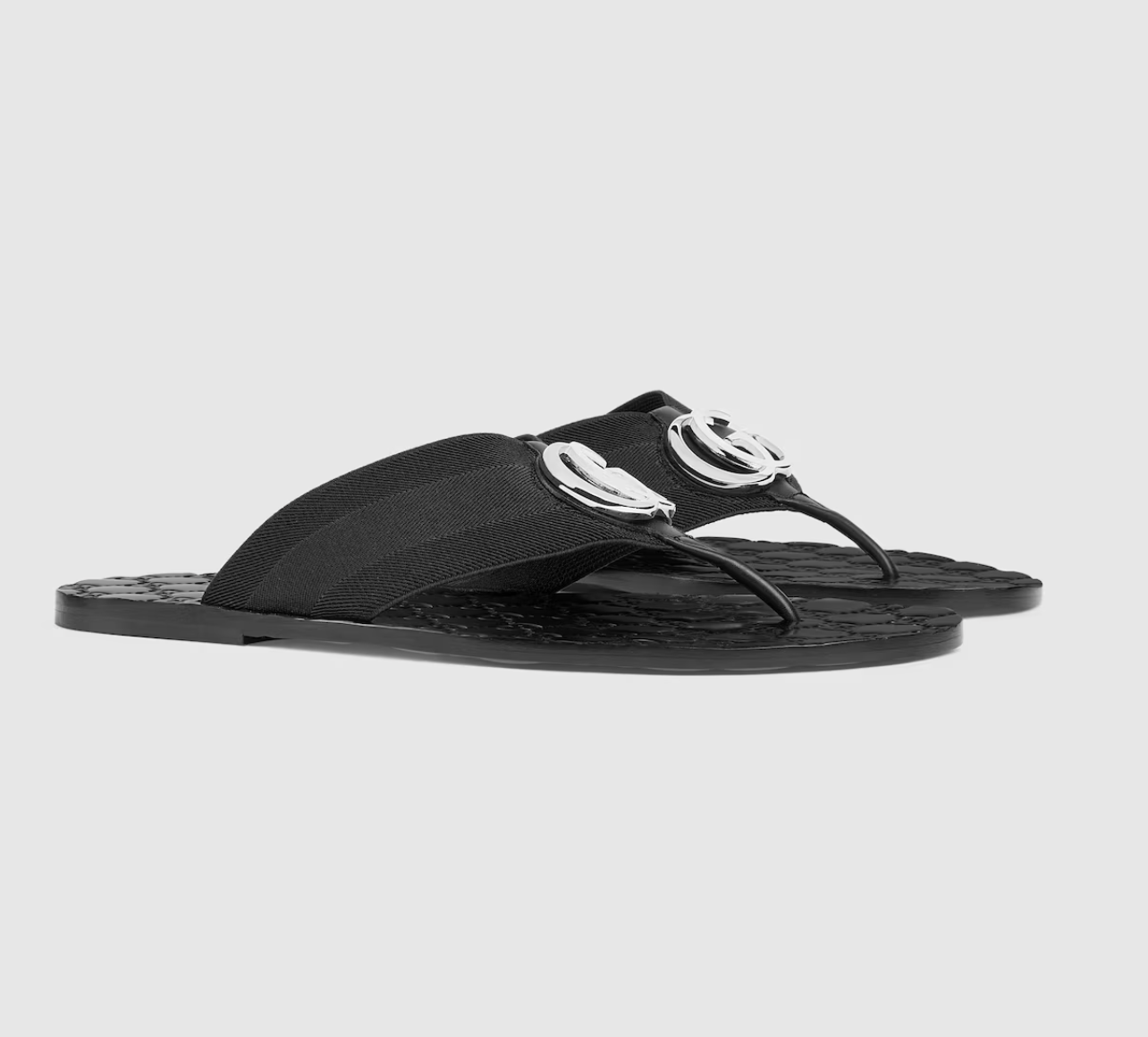  Dép Nam Gucci Riviera Thong Sandal 'Black' 