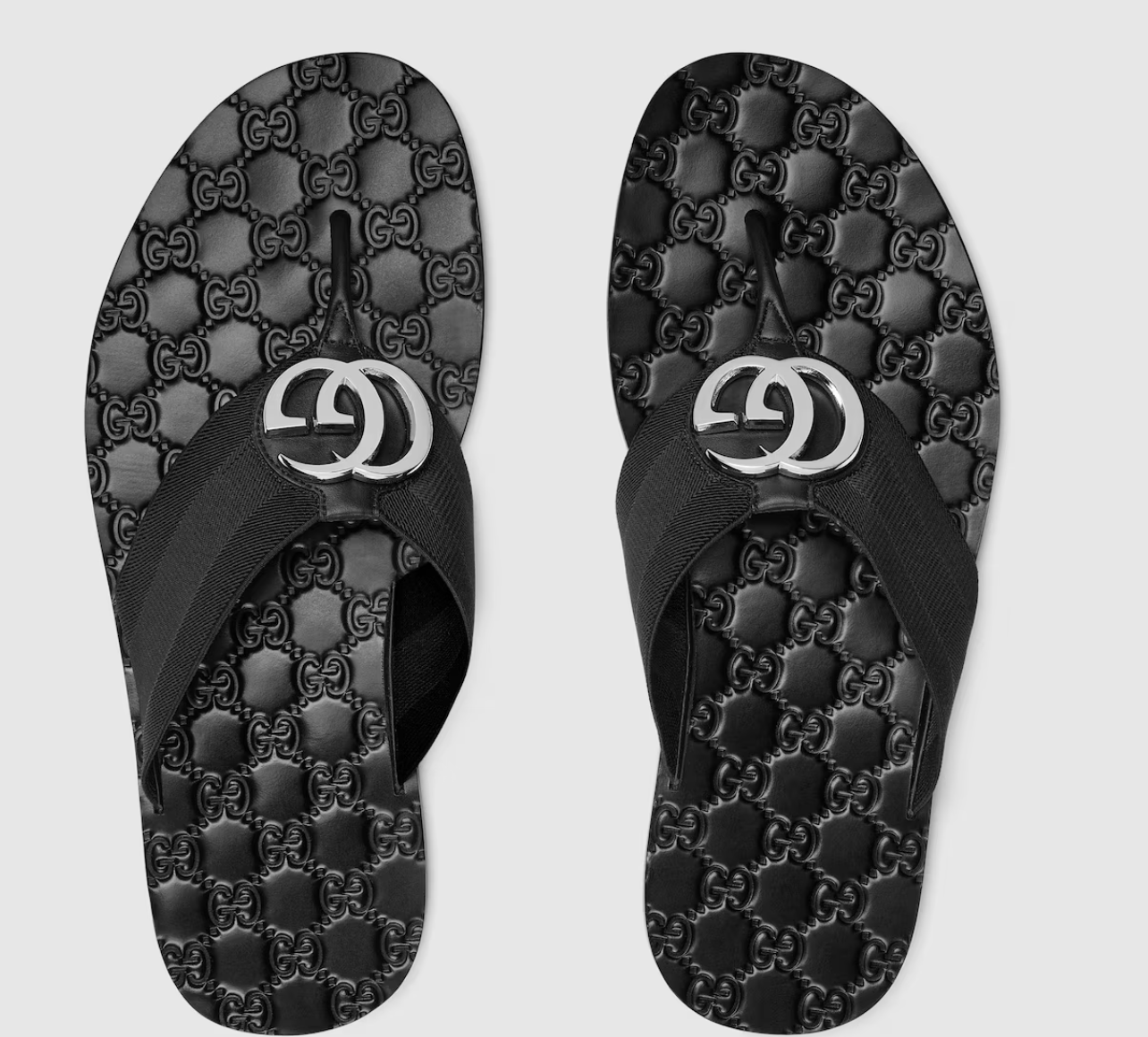  Dép Nam Gucci Riviera Thong Sandal 'Black' 