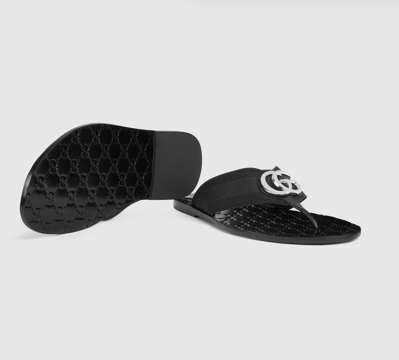  Dép Nam Gucci Riviera Thong Sandal 'Black' 