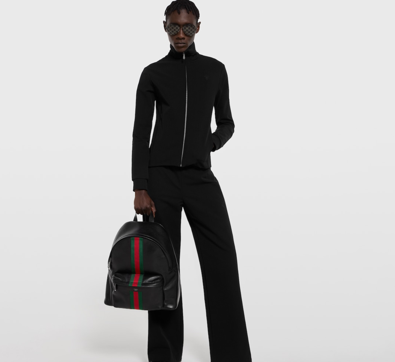  Balo Gucci Web Trademark Large Backpack 'Black' 