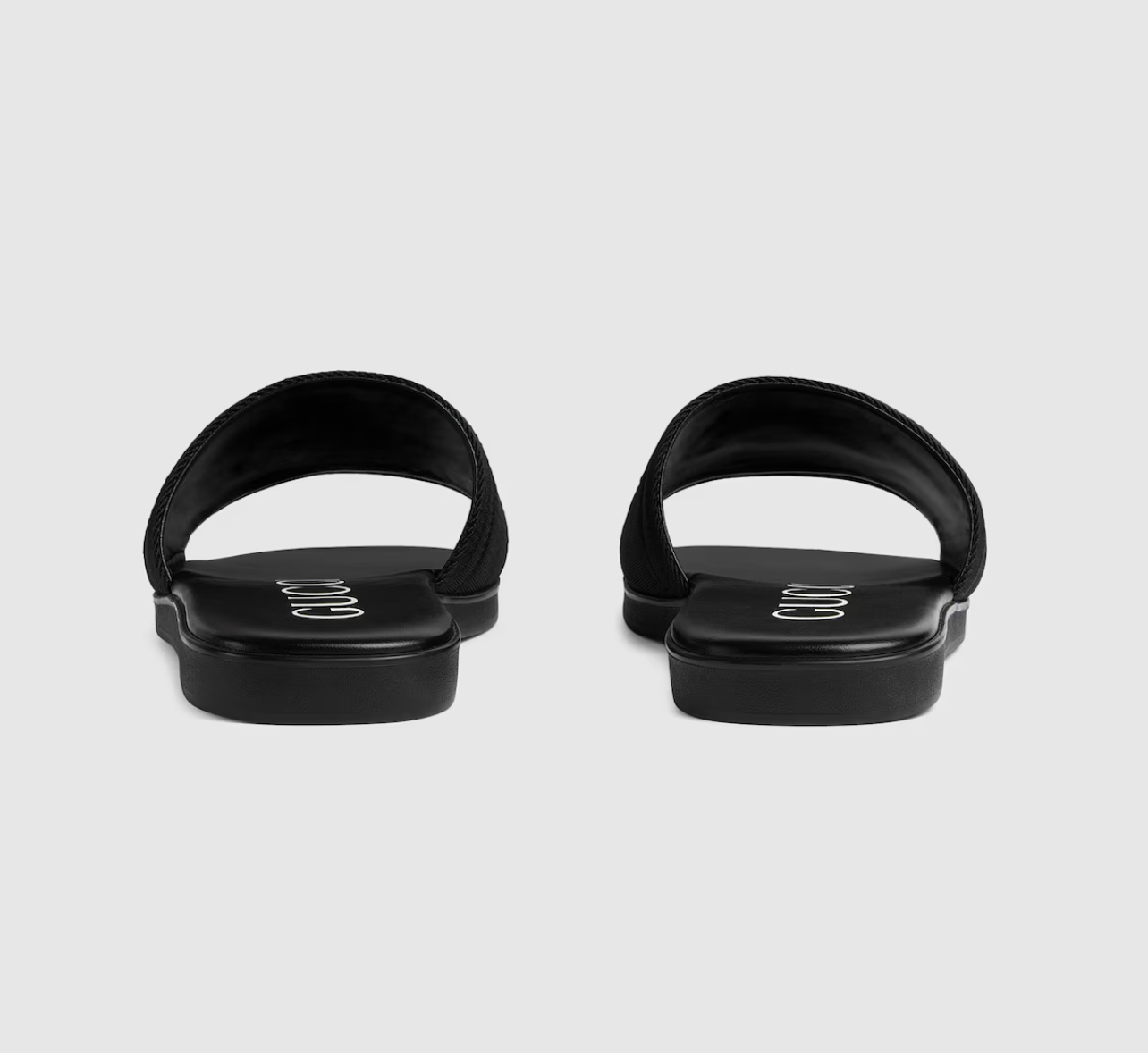  Dép Nam Gucci Slide Sandal Tonal Logo 'Black' 