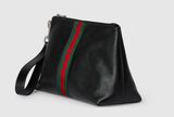  Túi Gucci Web Trademark Medium Pouch 'Black' 