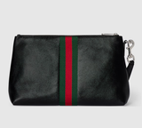 Túi Gucci Web Trademark Medium Pouch 'Black' 