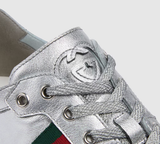  Giày Nam Gucci Stretch Low-Top Trainer 'Silver' 