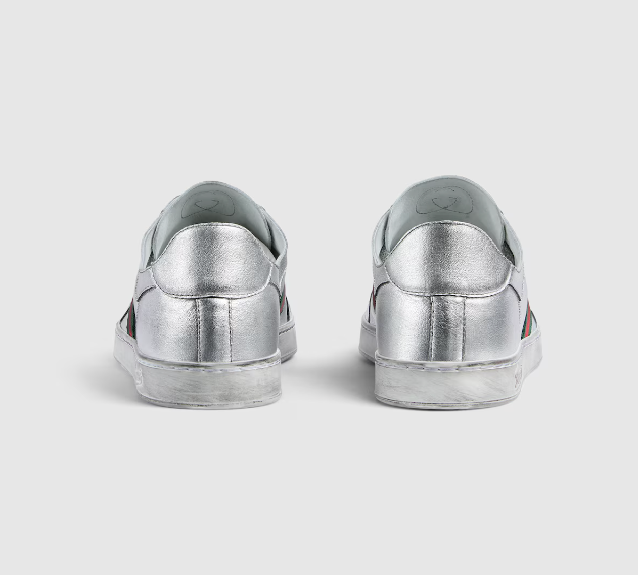  Giày Nam Gucci Stretch Low-Top Trainer 'Silver' 