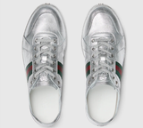 Giày Nam Gucci Stretch Low-Top Trainer 'Silver' 