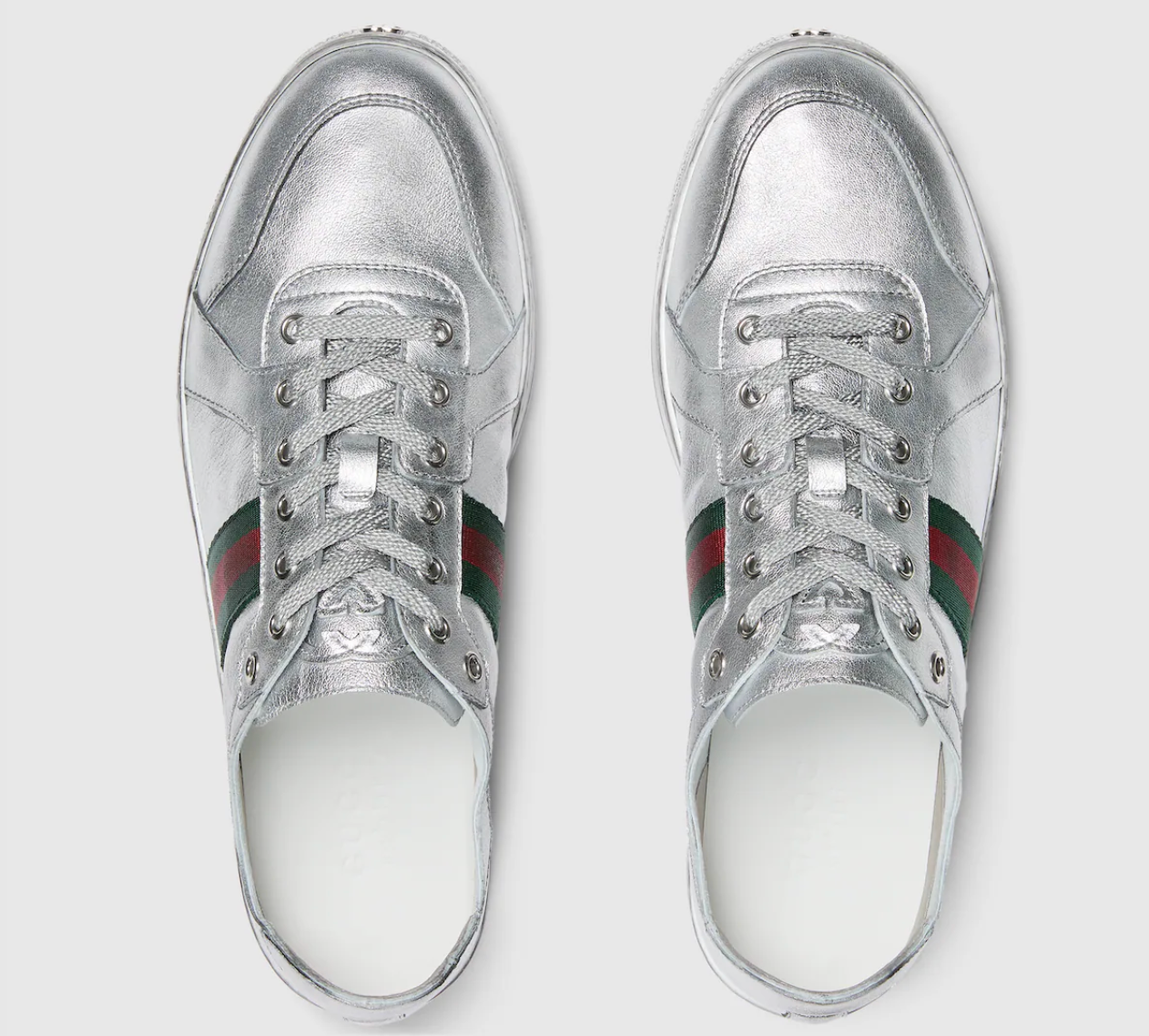  Giày Nam Gucci Stretch Low-Top Trainer 'Silver' 
