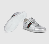  Giày Nam Gucci Stretch Low-Top Trainer 'Silver' 