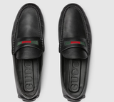  Giày Nam Gucci Driver With Web Detail 'Black' 