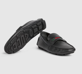  Giày Nam Gucci Driver With Web Detail 'Black' 