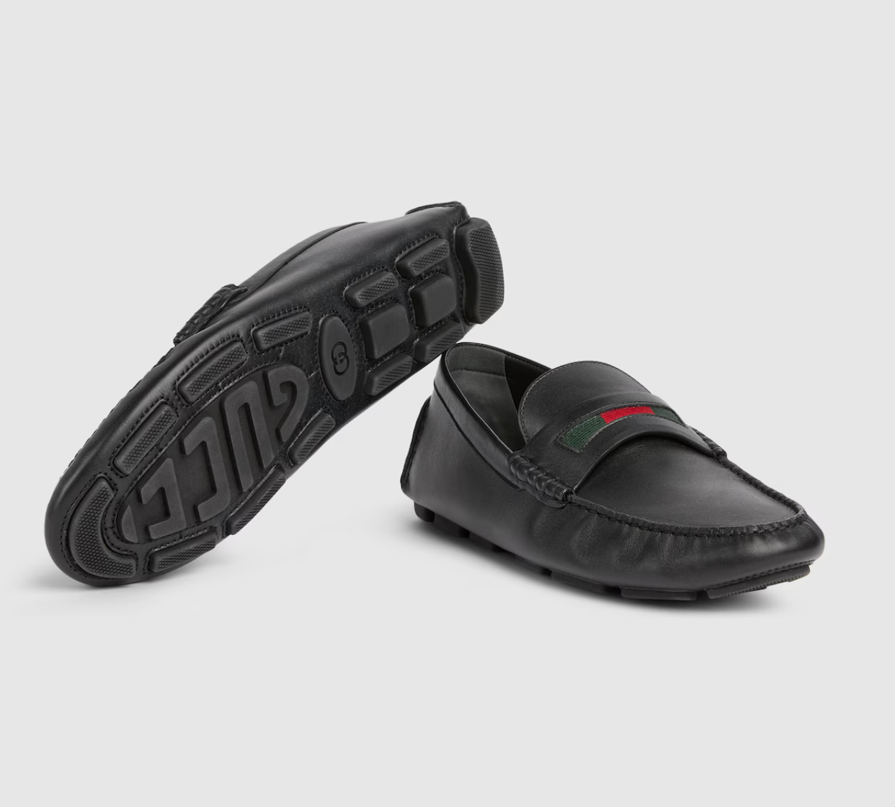  Giày Nam Gucci Driver With Web Detail 'Black' 