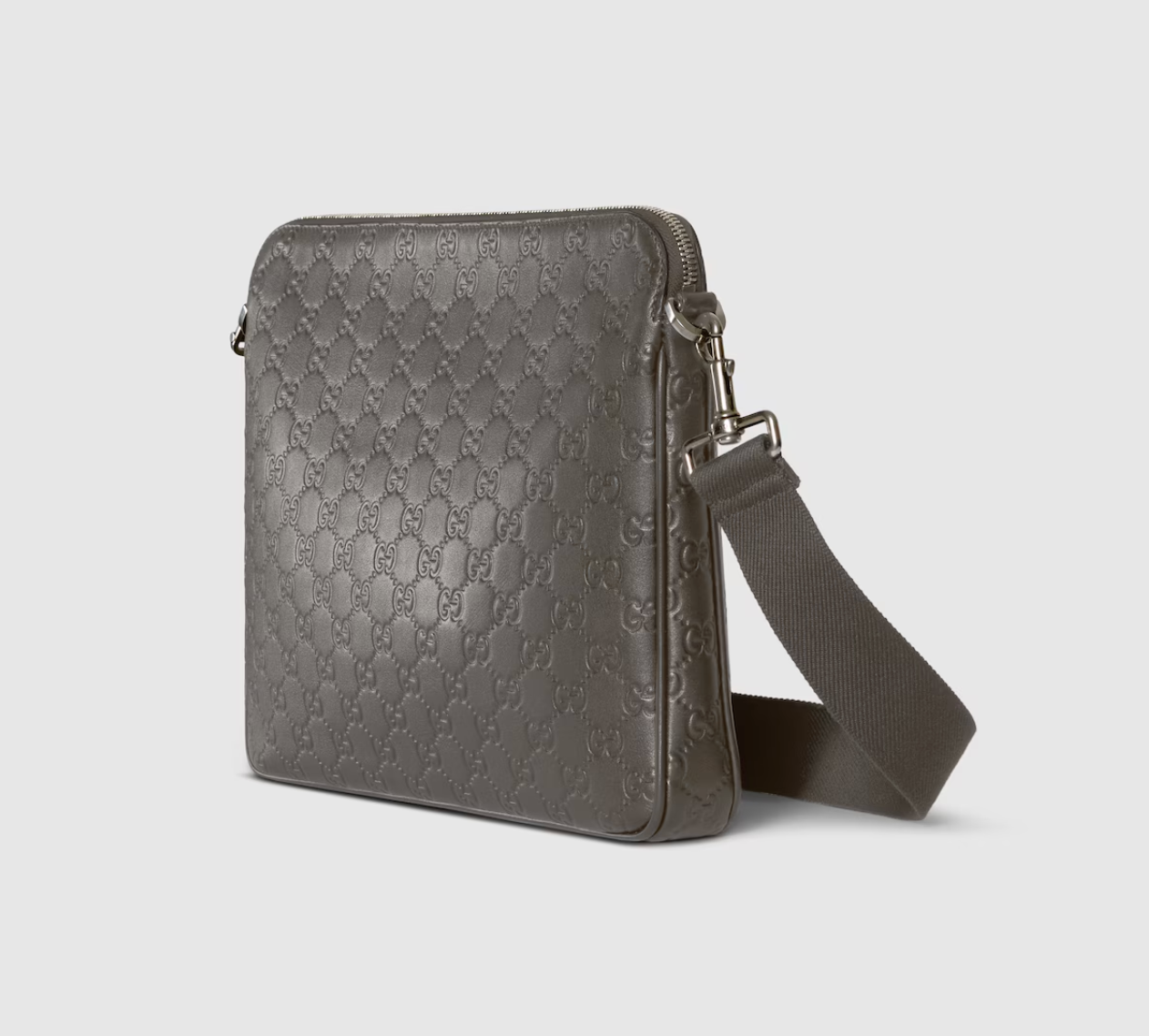  Túi Gucci Emblem Medium Crossbody Bag 'Grey' 