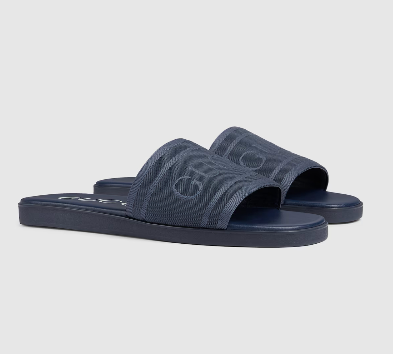  Dép Nam Gucci Sandal Tonal Logo 'Blue' 