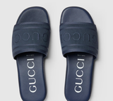 Dép Nam Gucci Sandal Tonal Logo 'Blue' 