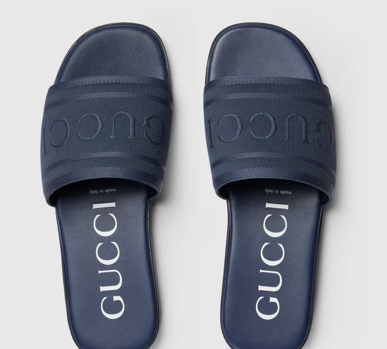  Dép Nam Gucci Sandal Tonal Logo 'Blue' 