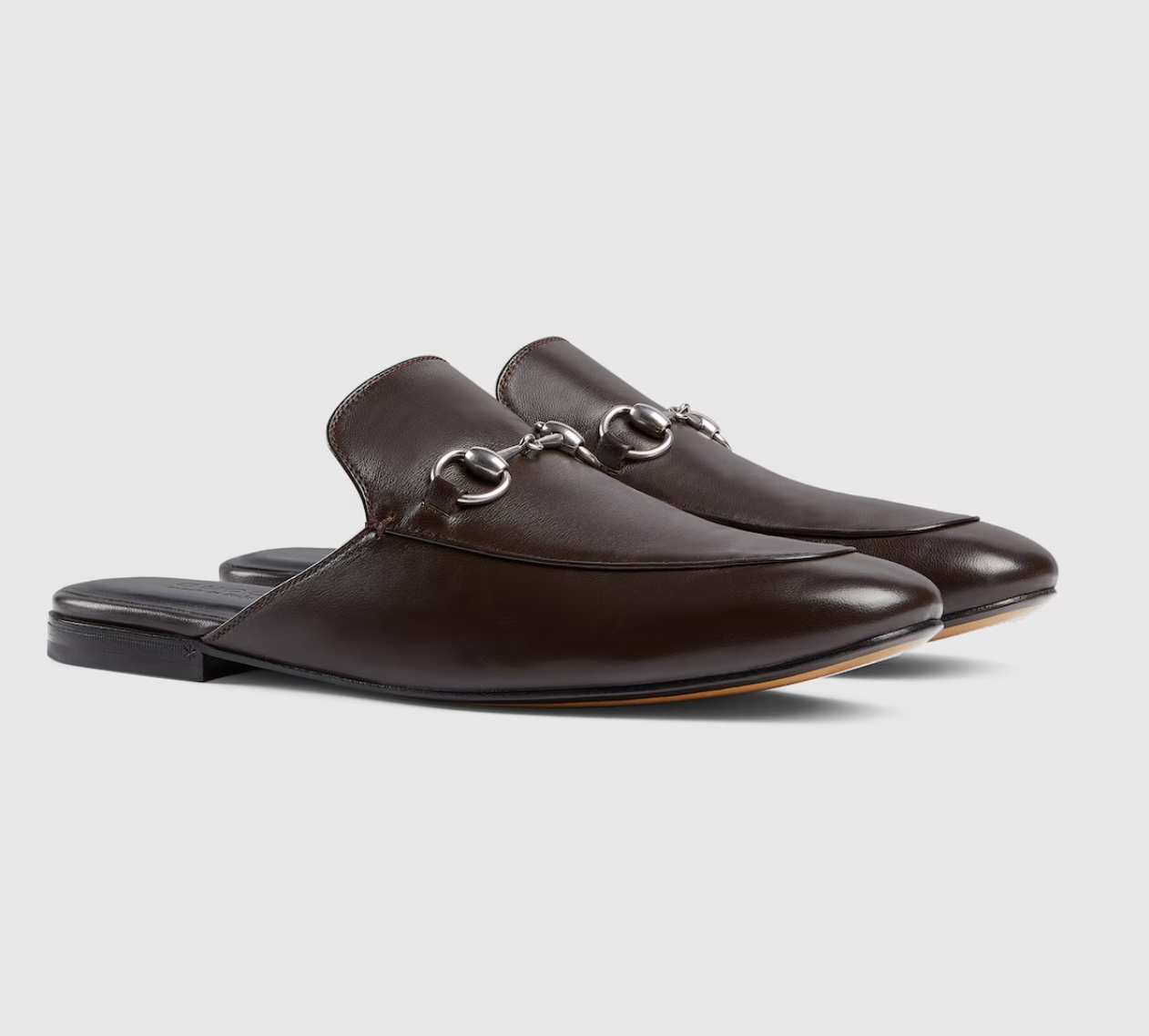  Giày Nam Gucci Mule With Horsebit 'Brown' 