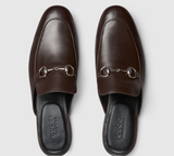  Giày Nam Gucci Mule With Horsebit 'Brown' 