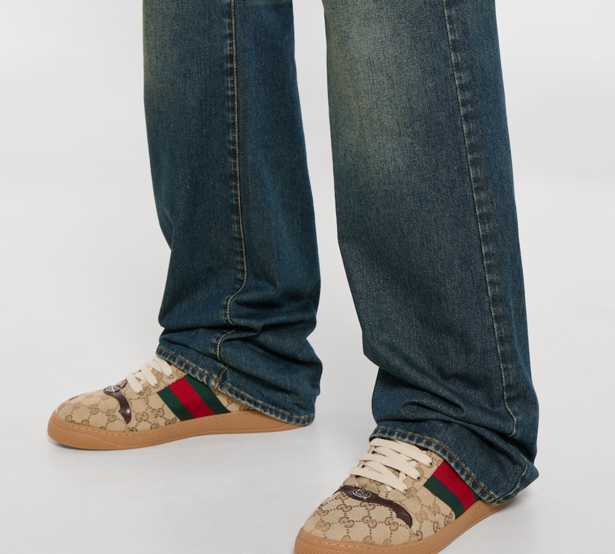  Giày Nam Gucci Screener Sneaker 'Sand' 