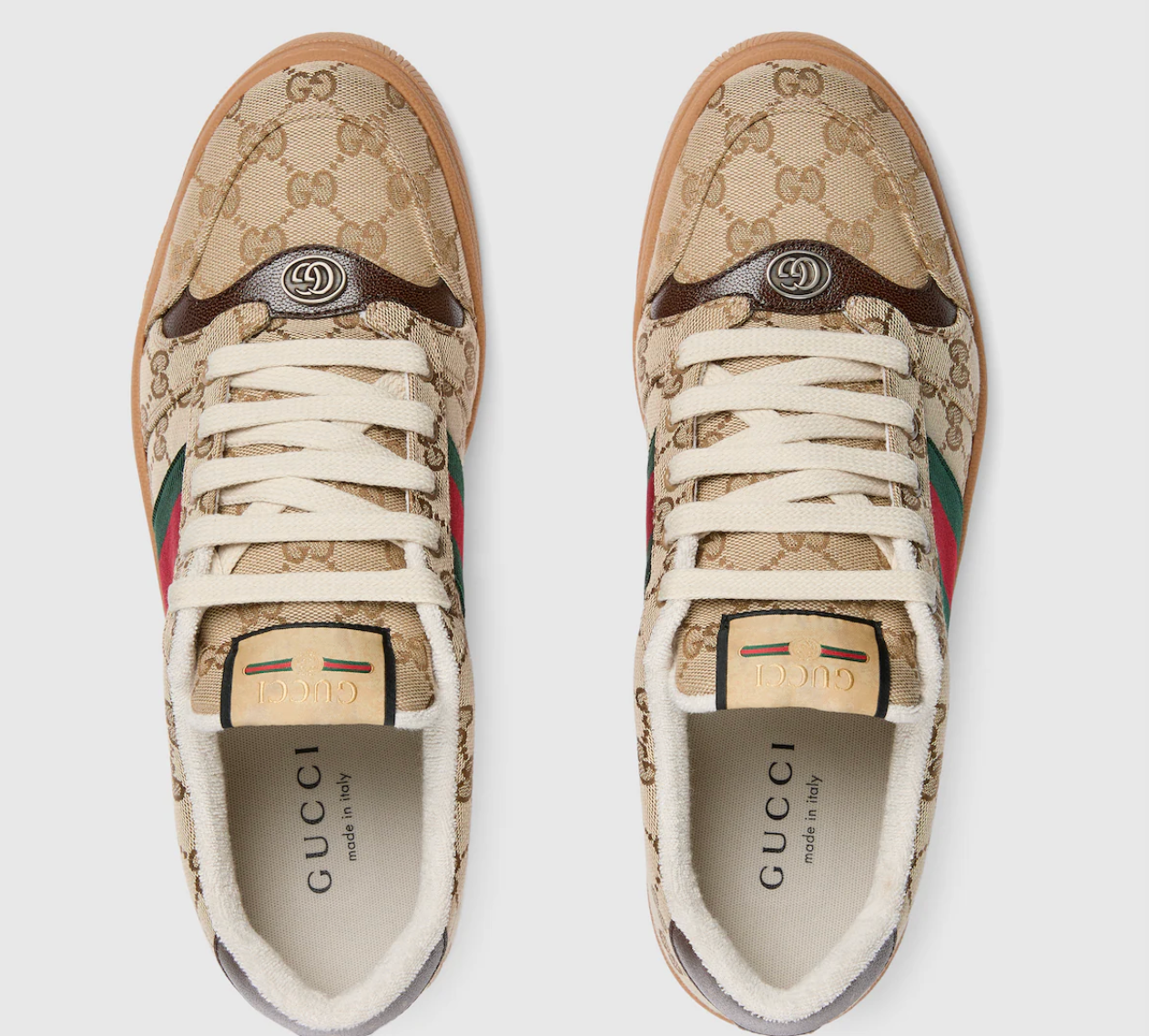  Giày Nam Gucci Screener Sneaker 'Sand' 