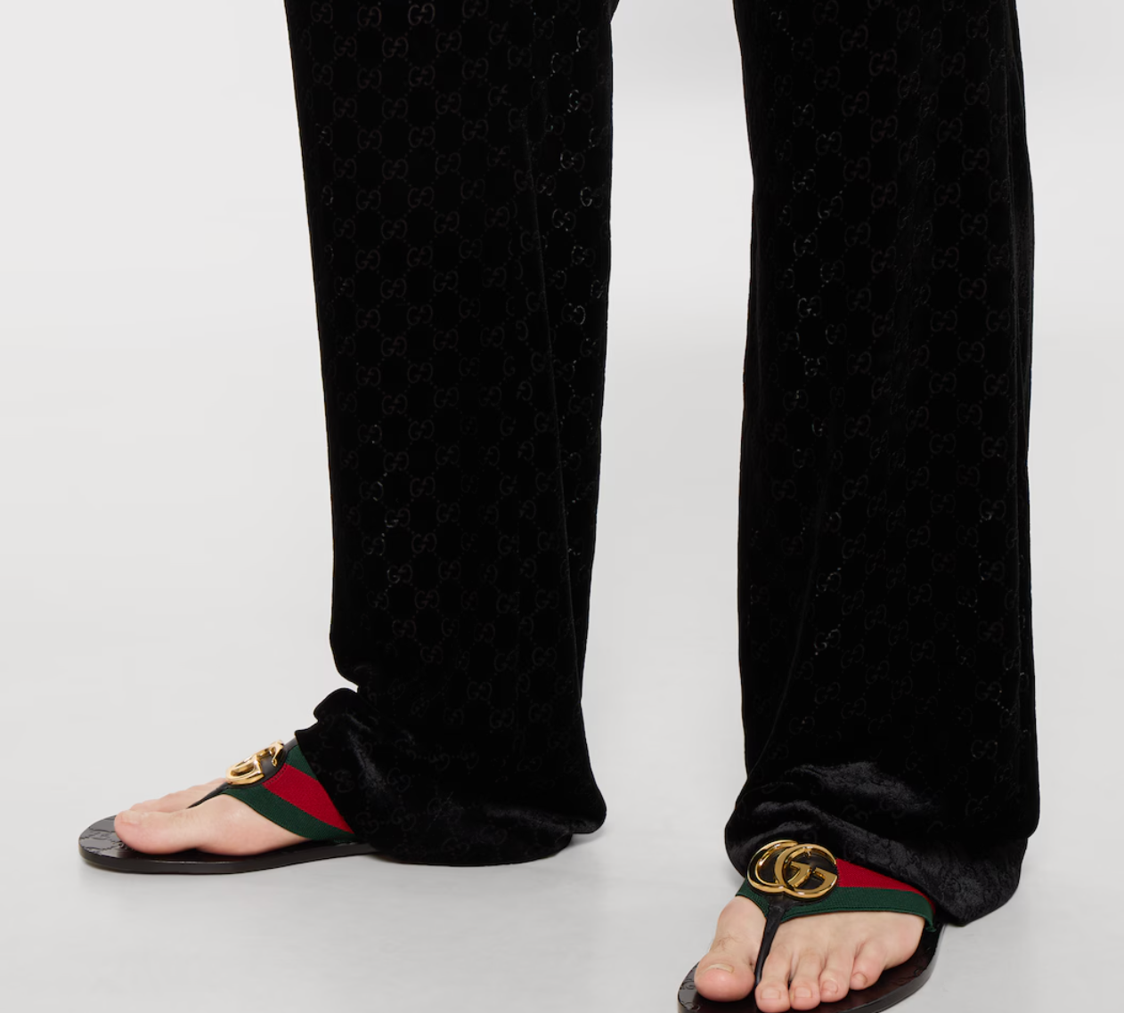  Dép Nam Gucci Riviera Thong Sandal 'Black' 