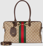  Túi Nữ Gucci Borsetto Large Boston Bag 'Brown' 