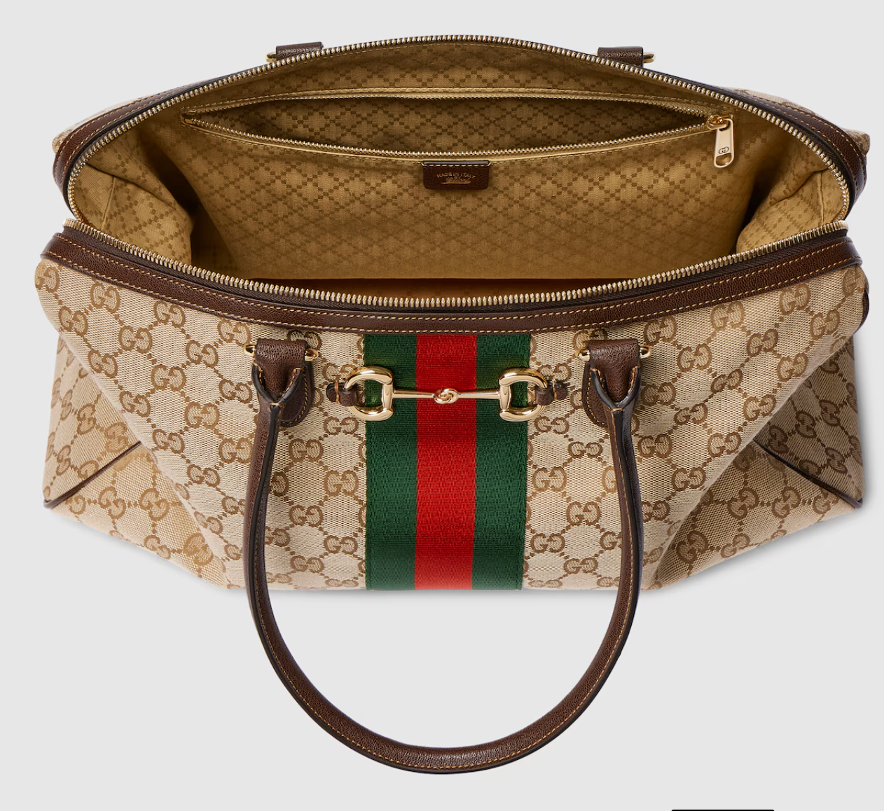  Túi Nữ Gucci Borsetto Large Boston Bag 'Brown' 