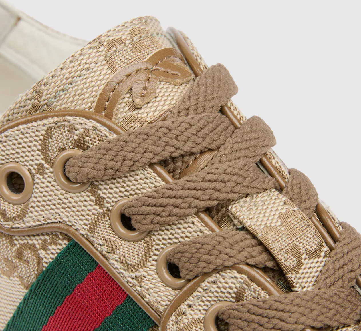  Giày Nữ Gucci Stretch Low-Top Sneaker 'Beige' 