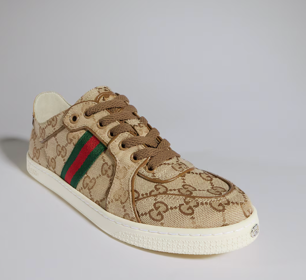  Giày Nữ Gucci Stretch Low-Top Sneaker 'Beige' 