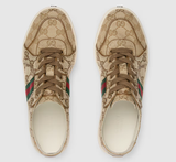  Giày Nữ Gucci Stretch Low-Top Sneaker 'Beige' 