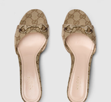  Giày Nữ Gucci Slide Sandal Horsebit 'Brown' 
