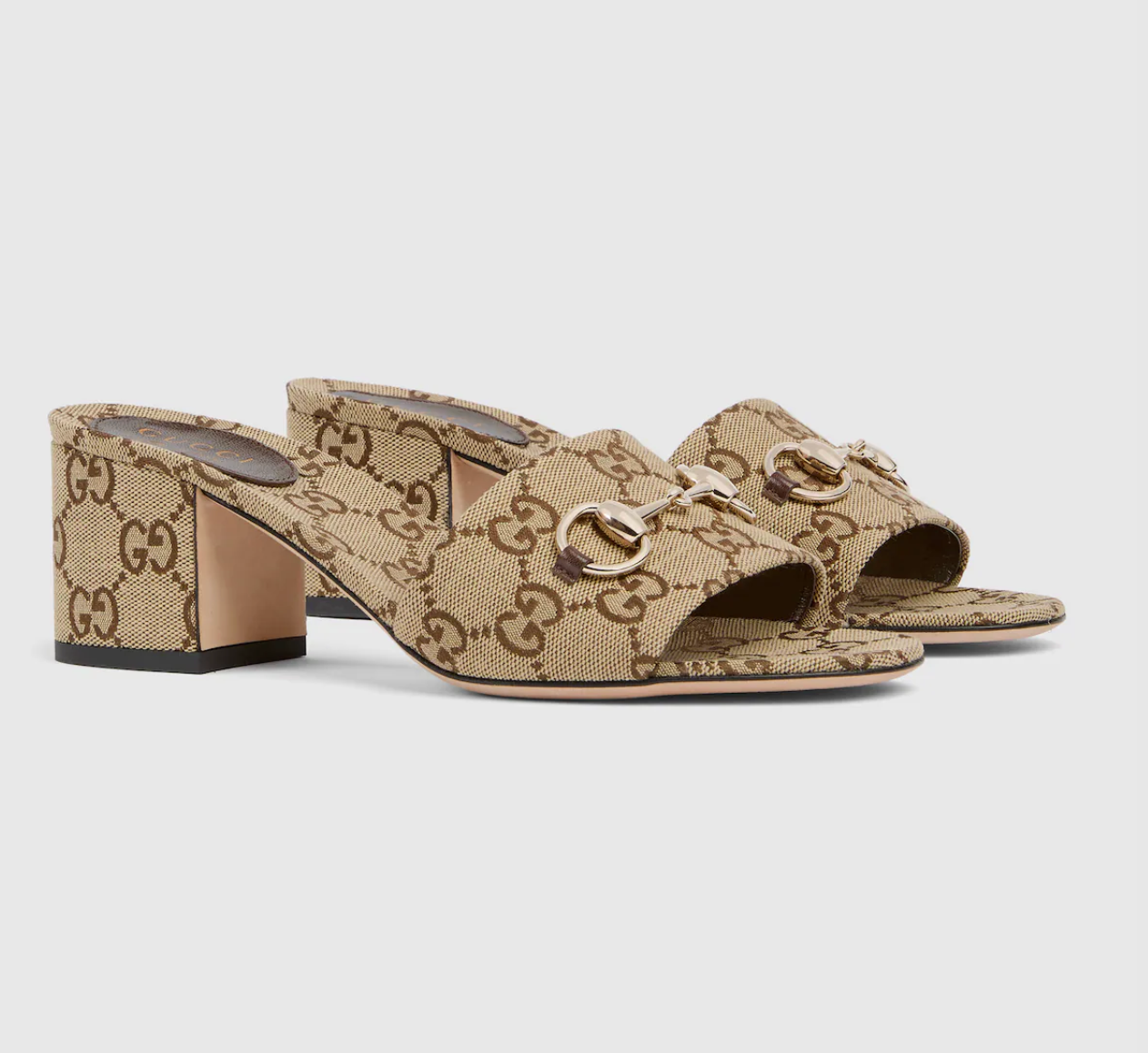 Giày Nữ Gucci Slide Sandal 'Brown' 