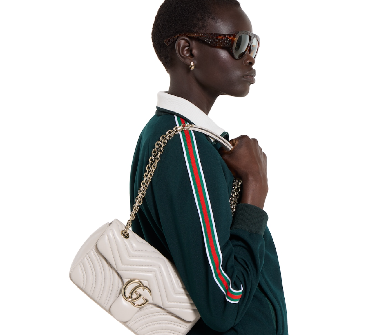  Túi Nữ Gucci Marmont Medium Shoulder Bag 'Grey' 