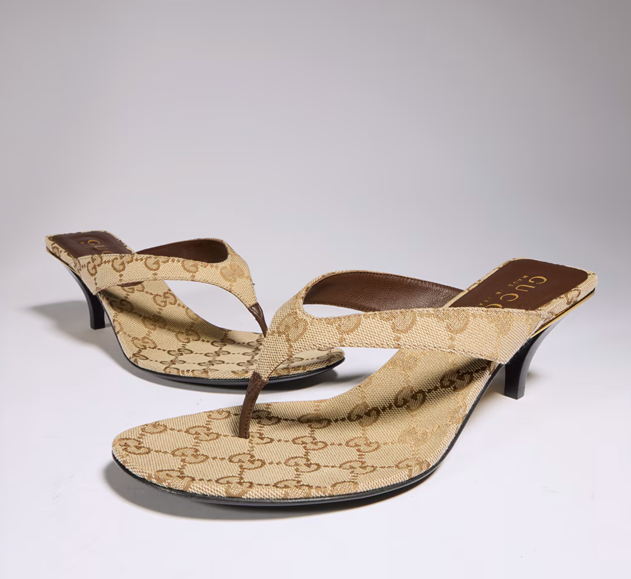  Giày Nữ Gucci Vittoria Thong 'Sand' 