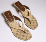  Giày Nữ Gucci Vittoria Thong 'Sand' 