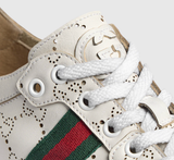  Giày Nữ Gucci Stretch Low-Top Trainer 'White' 