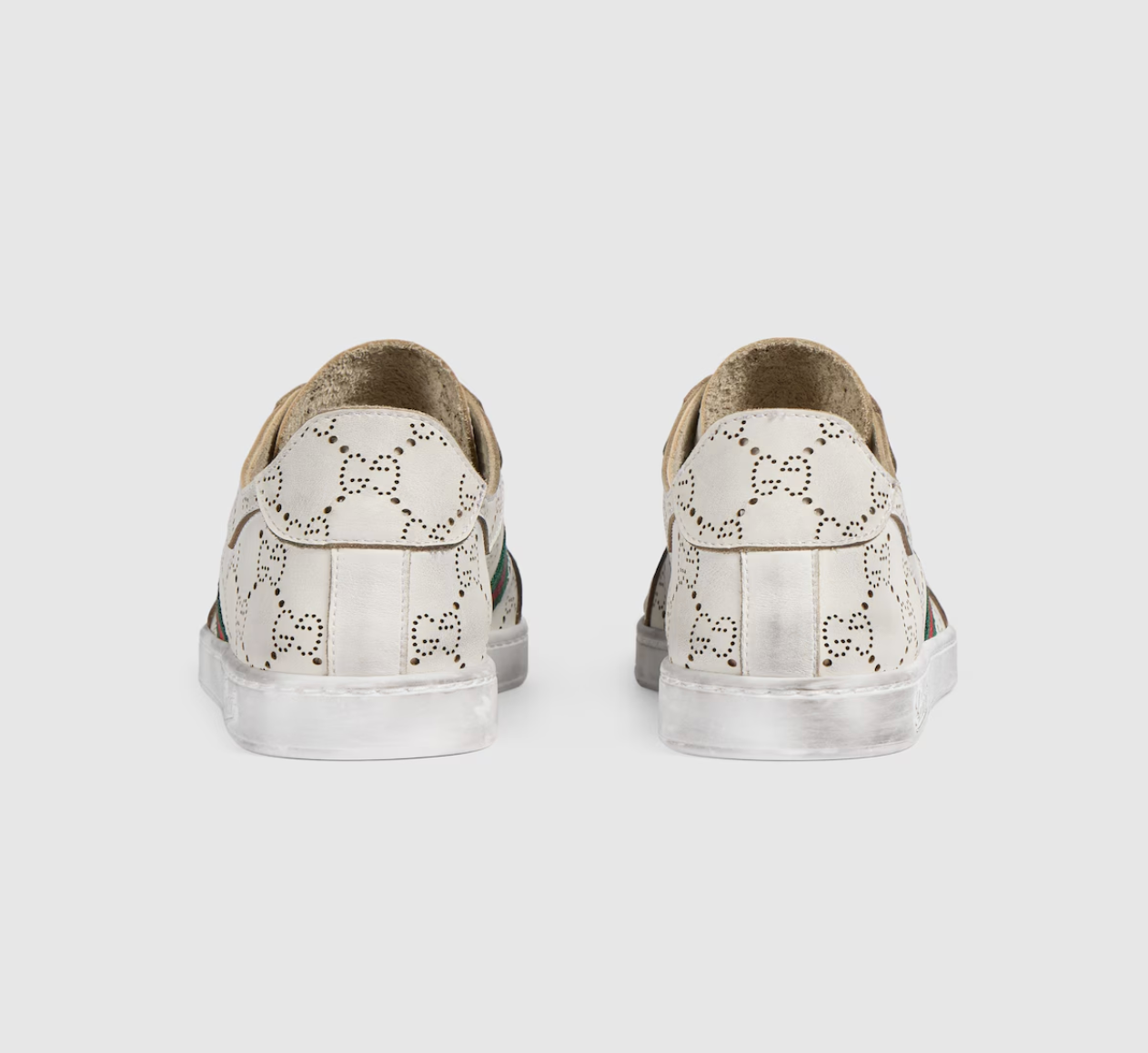  Giày Nữ Gucci Stretch Low-Top Trainer 'White' 